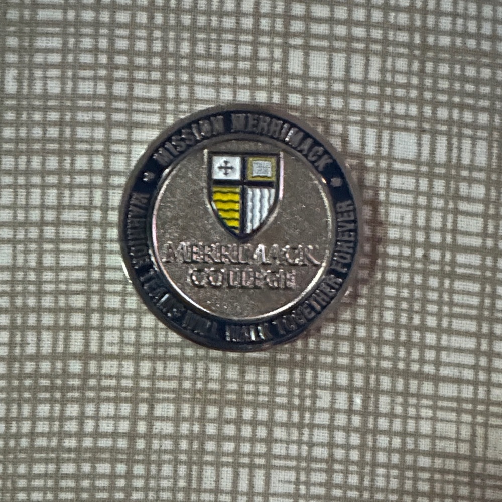 Merrimack College Silver Lapel Pin